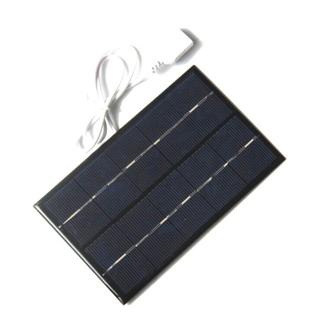1Pc 5W 5V Solar Panel Charger Usb Oplaadbare Voor Telefoons Pad Snelle Oplader Power Bank Draagbare Outdoor reizen Camping Charger