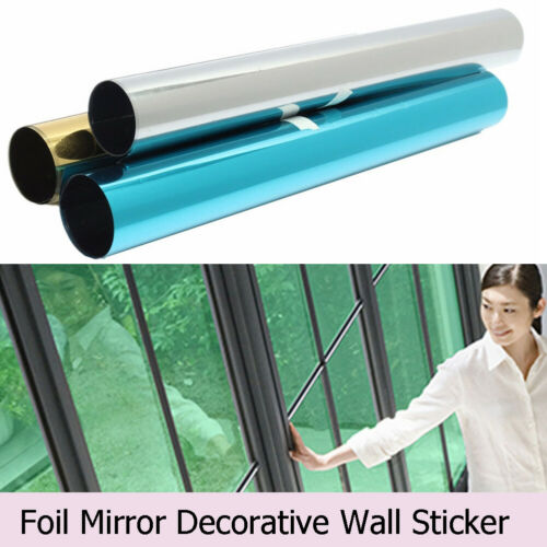 Kleurrijke Sticker Vinyl One Way Vision Mirrored Effect Window Tint Film Stickers