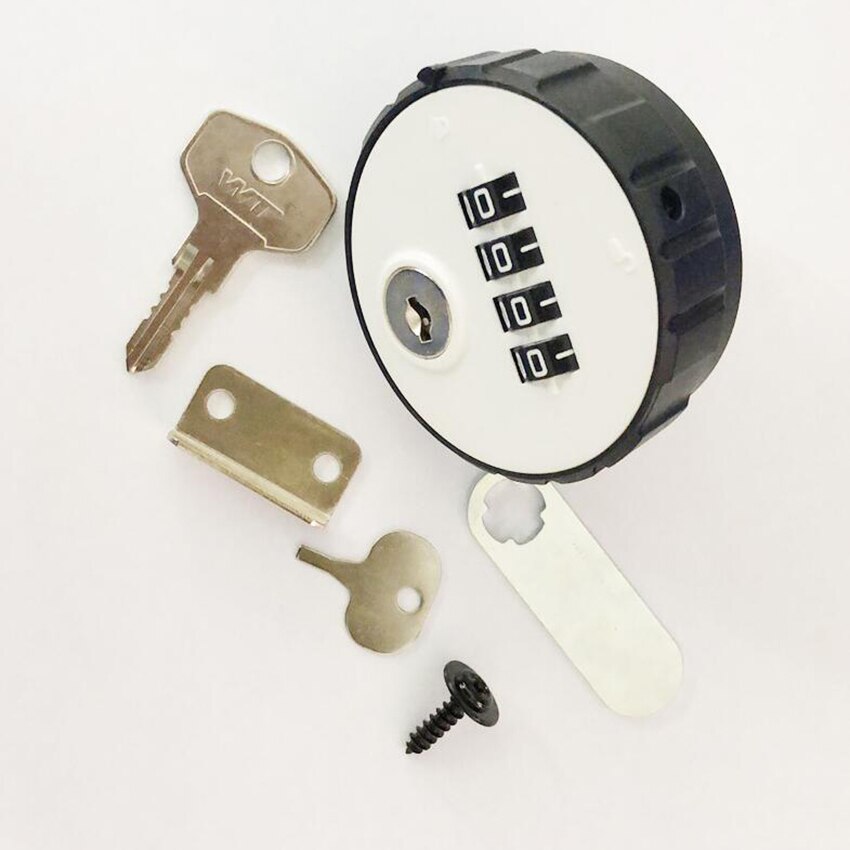 1 Set Zinc Alloy Mechanical Password Lock With Key, Digital Wheel Code Lock, Office File Cabinet Locker Password Safe Locks