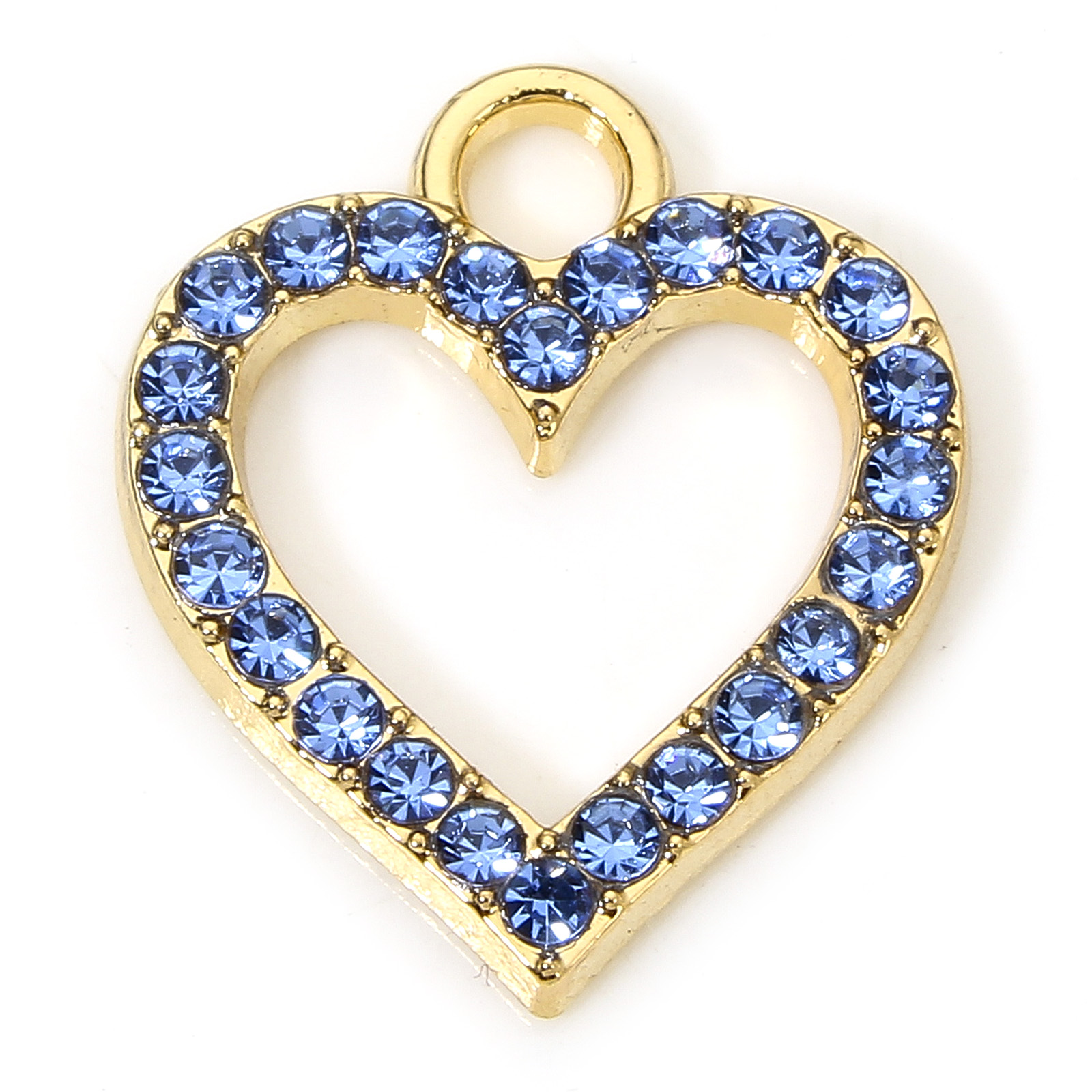 10 Uds. De dijes de corazón Micro pavé, aleación a base de Zinc, dijes para el Día de San Valentín, colgantes pequeños multicolores para joyería DIY 17,5mm x 15mm: Violeta