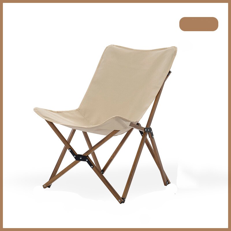 Houten Strand Vlinder Stoel Aluminium Klapstoel Voor Outdoor Wandelen Bbq Reizen Met Opbergzakken: TXZ-0521