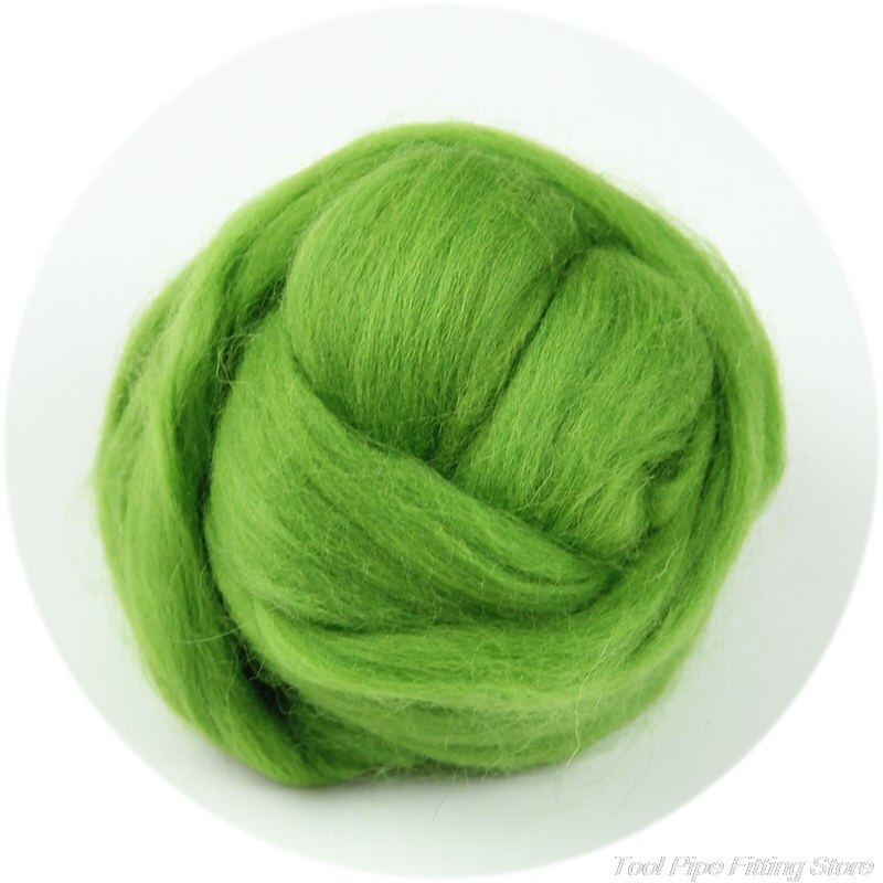 Mode Wol Corriedale Needlefelting Top Zwervende Geverfd Spinning Nat Vilten Fiber J27 21: FG