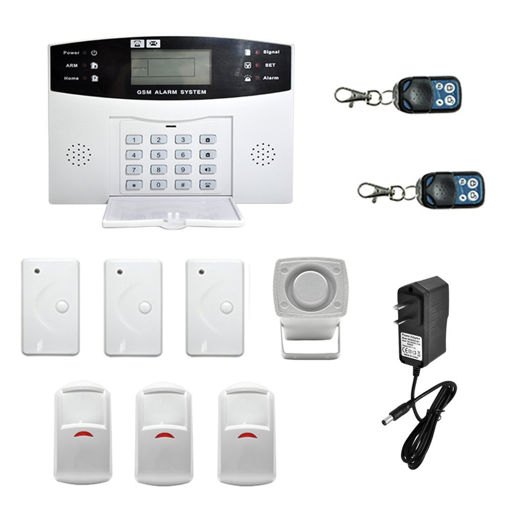 LESHP Wireless GSM Autodial Security System LCD Display Easy Installation Burglar Intruder Alarm Apparatus For Home House Office: Default Title