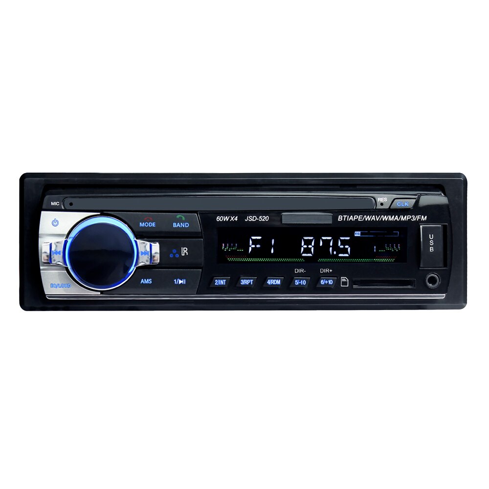 Car Radio Autoradio 1 Din Bluetooth SD MP3 Player Coche Radios Estereo Poste Para Auto Audio Stereo Carro Samochodowe Automotivo