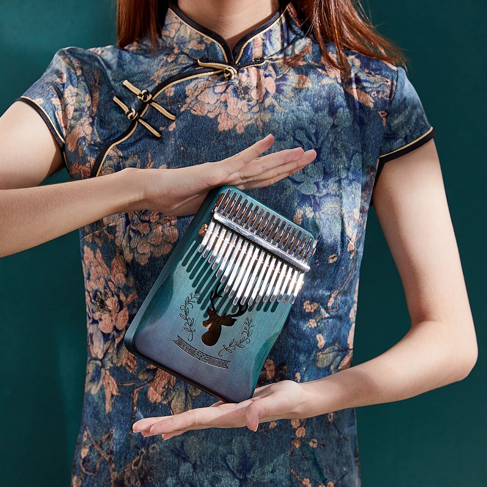 Mbira Musical Instrument Afrika Finger Klavier 17 Schlüssel Akazie Kalimba Daumen Finger Klavier Hirsch Schlagzeug Musical Instrument