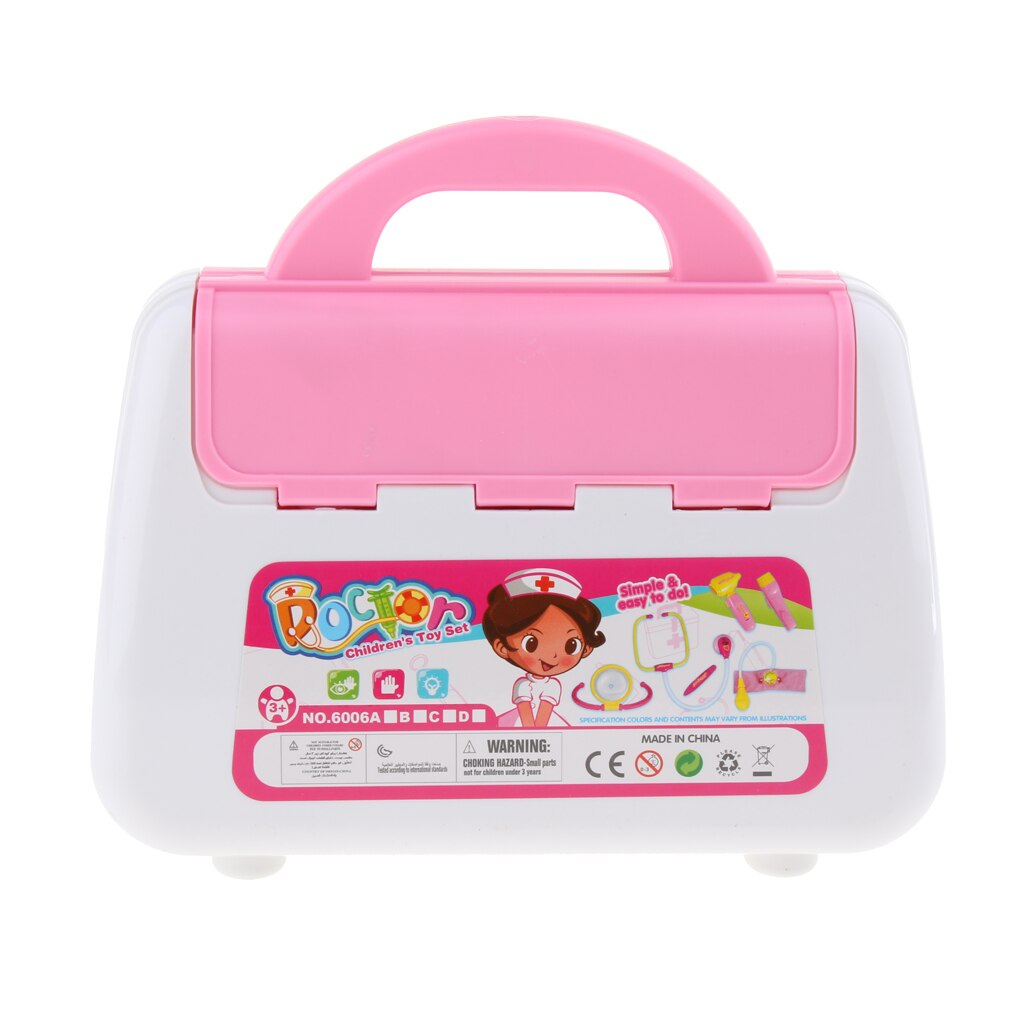 Simulazione Medico e Infermiere Kit per I Bambini Del Bambino Pretend Medico Giochi di ruolo Giochi Per Bambini Delle Ragazze Dei Ragazzi In Età Prescolare Giocattolo Inerente Allo Sviluppo di 15pcs rosa