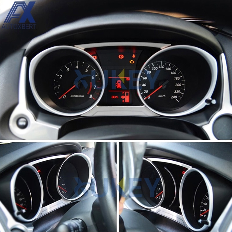 Bijl voor mitsubishi asx outlander sport rvr chroom dashboardpaneel instrumentenpaneel afdekking sierlijst