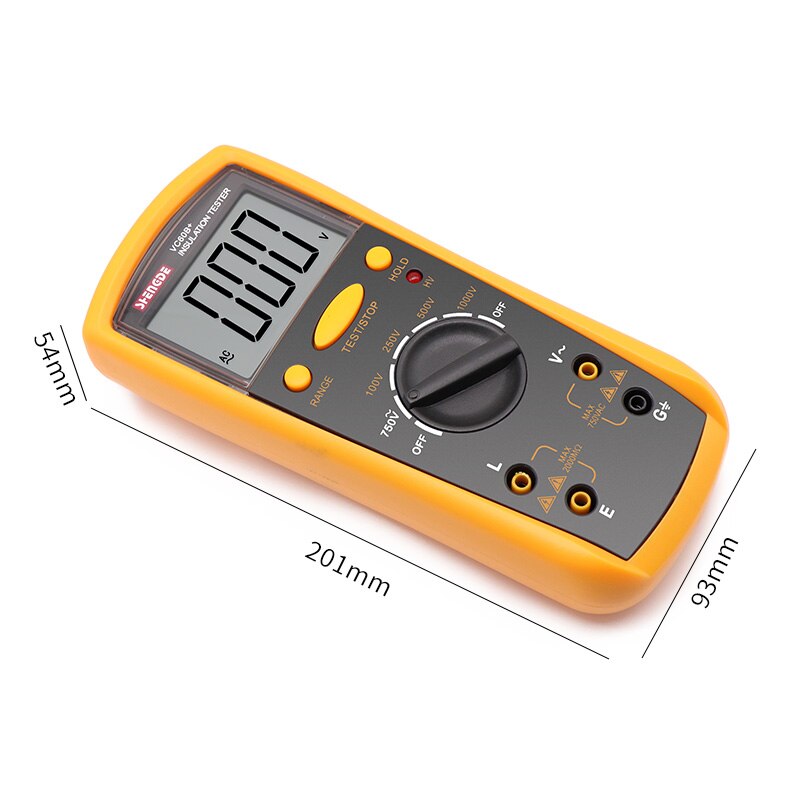 Insulation resistance tester VC60B+ digital megohmmeter insulation tester insulation shaker is better than BM500