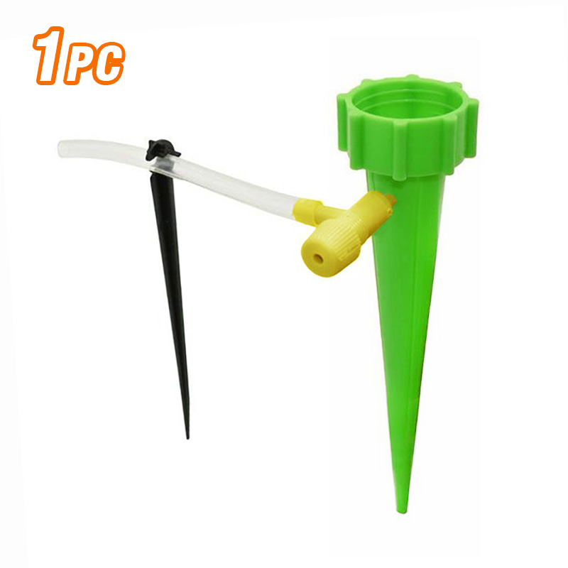 Tropfbewässerungsset für Töpfe, automatisches Bewässerungssystem für Gartenpflanzen, Zimmerpflanzen, Bewässerung, Gewächshausblumen, verstellbare Tropfer: Gelb