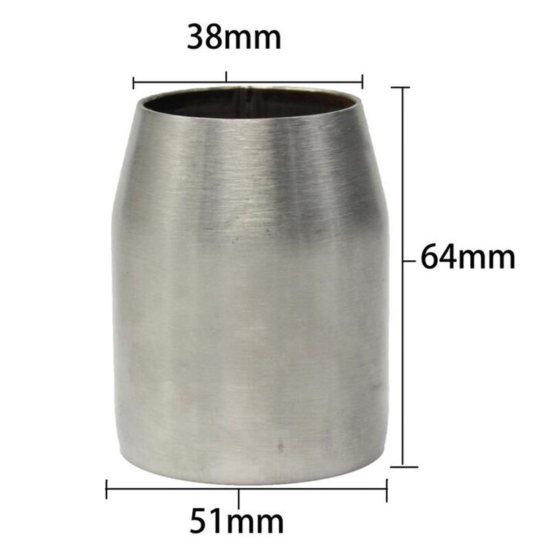 Uniwersalny 38mm-51mm tłumik wydechowy modyfikowany motocyklowy adapter rurowy łącznik redukcyjny rura rurowa plus długi adapter: A