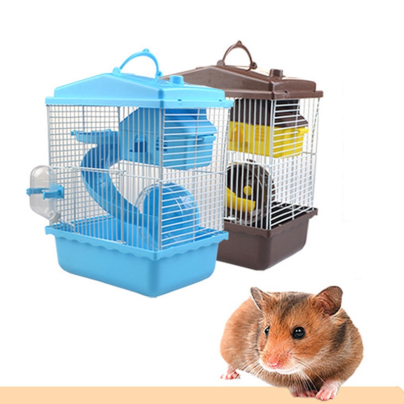 Pet Cage Hamster Cage Hamster House Double Layer House for Hamster Pet 1PC