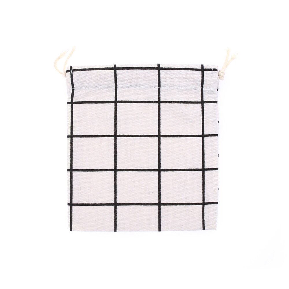 1PC Portable Drawstring Bags Cotton Handbag Storage Bags Travel Makeup Clothing Shoes Pouch Clothes Storage Travel Accessories: 03 / S (14x16cm)
