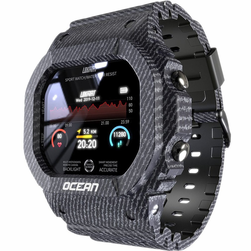Smart Watch Heart Rate Monitoring Waterproof Smart Watch Fitness Tracker Multifunctional Sports Watch