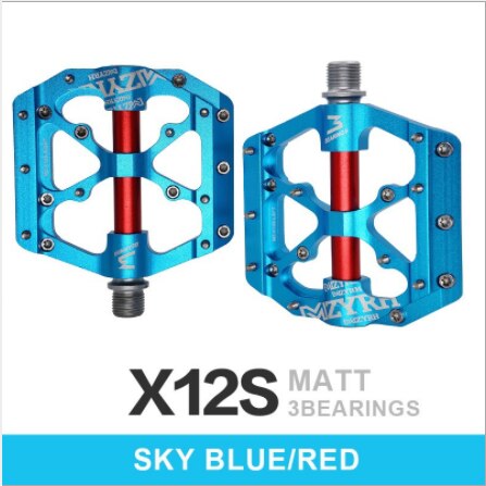 Pedales planos de aluminio ultralivianos para bicicletas de montaña, con 3 rodamientos y sellado Universal, Ciclismo de Carretera: H
