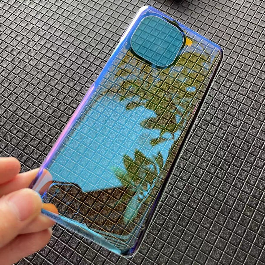 Ilman logoa xiaomi  mi 11 :lle akun kansi takalasi kansipaneeli takakotelon vaihto+tarra  m2011 k 2c m2011 k 2g: Sininen kirkas