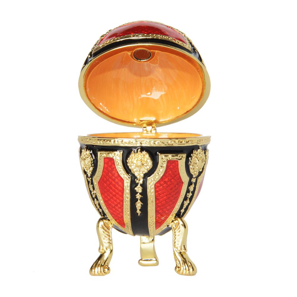 Mini Vintage Egg Trinket Box Easter Enameled Egg