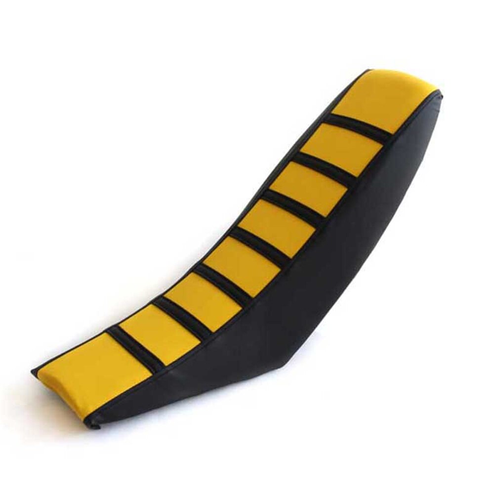 Motocicleta listrado macio-grip gripper macio capa de assento de borracha para yamaha yz yzf wr ttr 125 250 400 450 426 yz250f wr450f: Yellow