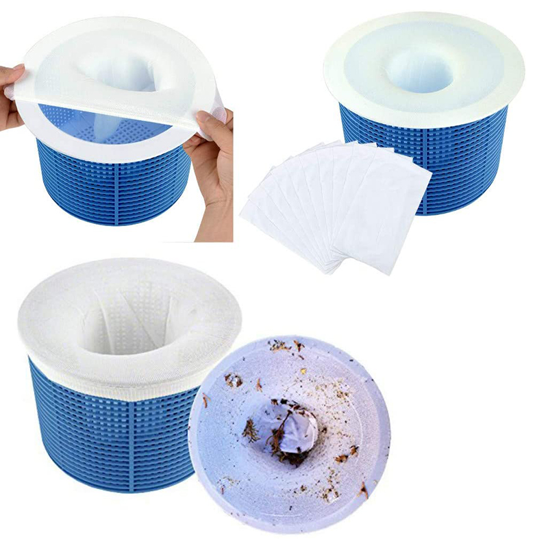40 stk pool skimmer sokker pool filter savers sokker til filtre skimmere renser affald
