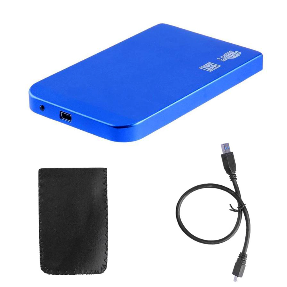 Harddisk Box USB 3.0 HDD SSD Case 2.5 Inch SATA Hard Disk Drive External Enclosure Aluminum Alloys Shell Portable Homemade Tools: USB 3.0 blue