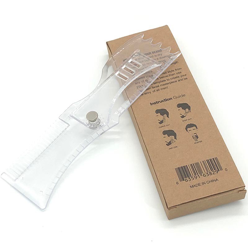Newest Rotating Beard Style Comb Adjusted to Different Angles of Beard Style Comb Beard Style Ruler Combs Styling Tools