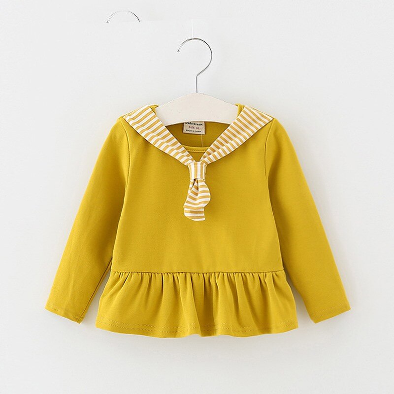 Del bambino Della Ragazza delle parti superiori del cotone infantile del manicotto magliette delle ragazze 2019 nuove Tendenze dei bambini t-shirt di moda costumi infantili bebes vestiti