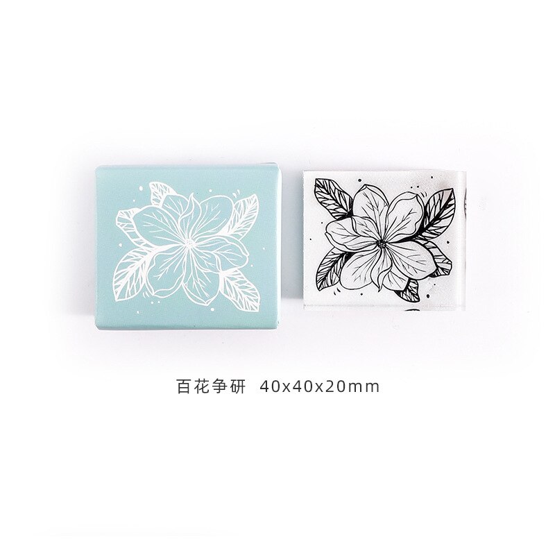 Chinees-Japanse Stijl Bloemenfan Stempel – Clear Stamp, 15,5x21 Cm, Voor Kaarten Maken, Scrapbooking En DIY Papierambachten
