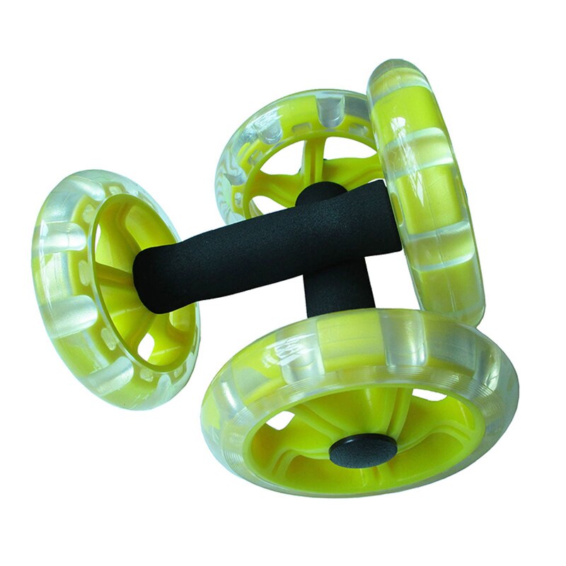 Abdominal Wheel AB Roller No Noise Trainer Training Muscle Exercise Fitness Equipment Home Double Wheel Abdominal Power Wheel: 2pcs yellow