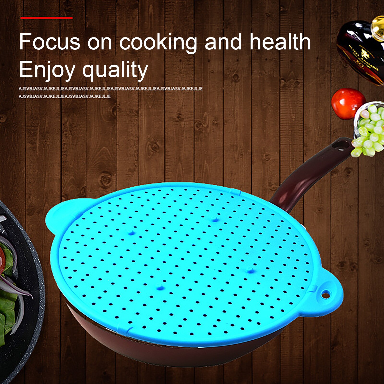 Utensilios de cocina multifunción, protector de salpicaduras de silicona, tapa de sartén, tapón de derrame, colador de pantalla