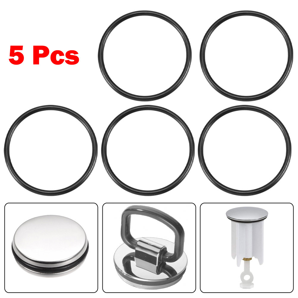 5 Stuks O Ring Voor 38Mm Bad Gootsteen Wastafel Aftap Plug Rubber Afdichting Fixes Wastafel Pluggen O Ring Afdichting Badkamer Accessoires
