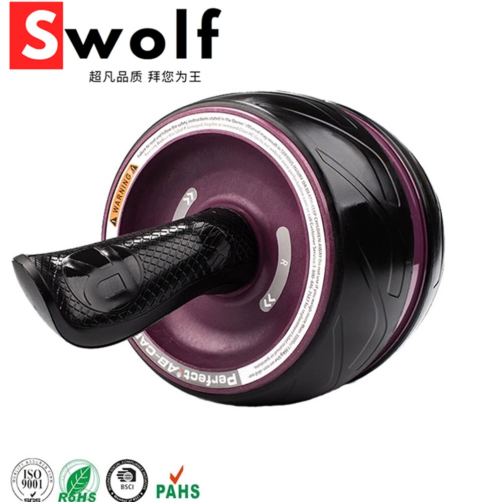 Automatic Rebound Fitness Ab Roller No Noise Abdominal With Mat Workouts Wheels For Home Gym Equipment Exercise Machin