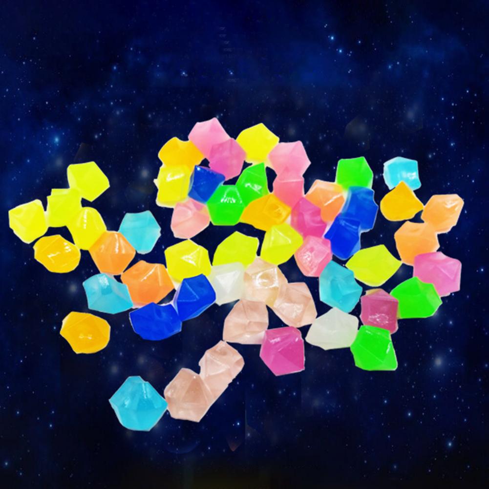 550 Pierres Lumineuses Multicolores - Galets Fluorescents En Résine - Décoration Jardin, Chambre, Balcon, Aquarium - Brillent Dans Le Noir - 5