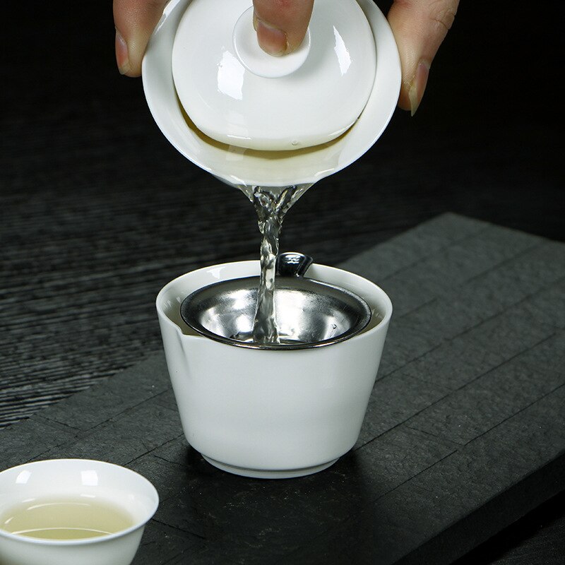 11pcs Thee Set China Reizen Kung Fu Thee Sets Keramische Draagbare Theekopje Porselein Service Gai Wan Thee Pot Mok van Theeceremonie Theepot