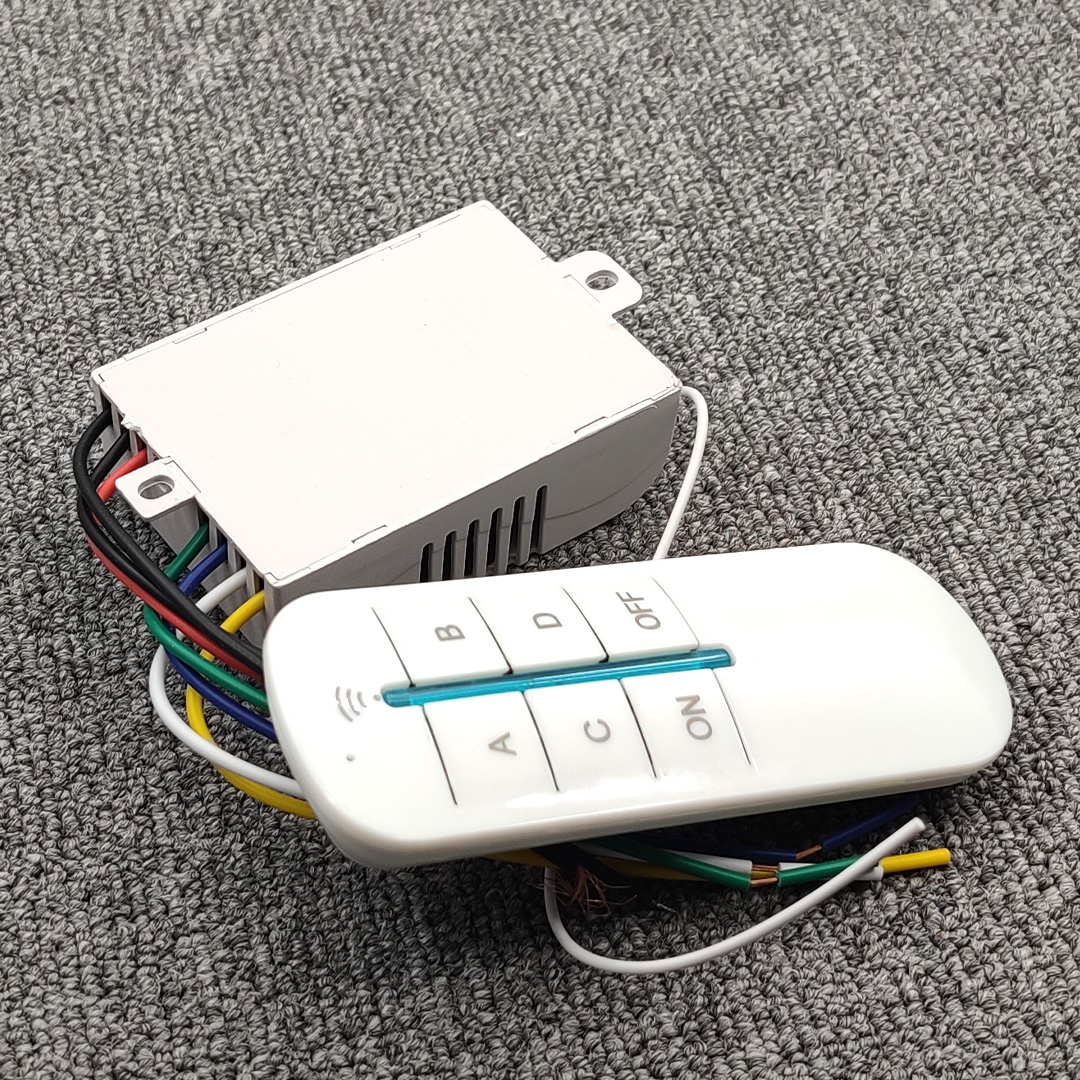 Interruptor de Control remoto de 4 vías, lámpara de cuatro vías, 220V, Control remoto inalámbrico, interruptor de iluminación, cuatro grupos de controladores
