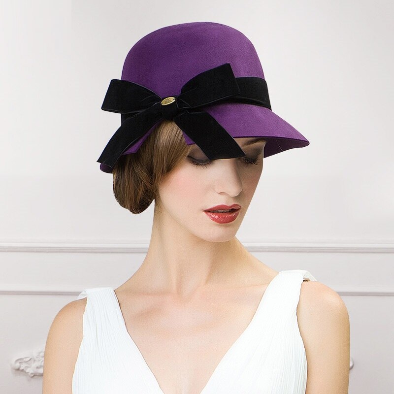 Winter Hat Female Korean Warm Autumn Winter Wool Hat Female Hat England Pure Woolen Cap B-7478