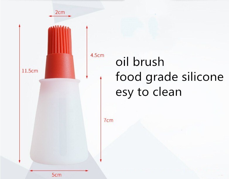 1Pc Colorful Silicone Oil Brush Baking Liquid Oil Pen Cake Butter Bread Pastry Brush BBQ Tools Safety Kitchen Basting Brush