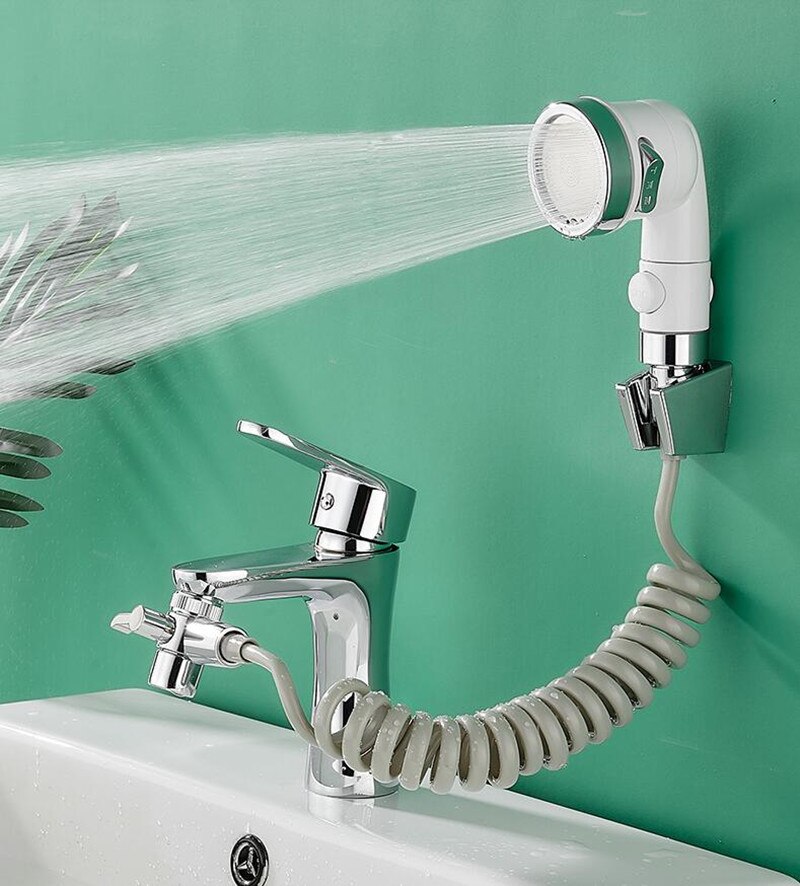 Bathroom Water Faucet External Shower Head Set Toilet Wash Basin Extend Wash Hair Artifact Hold Small Nozzle Wash Hair Shower
