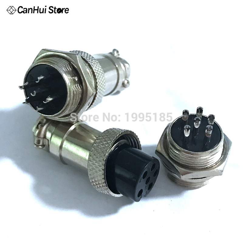 1set GX16-2/3/4/5/6/7/8/9/10 Pin Male &amp; Female Diameter 16mm Wire Panel Connector GX16 Circular Connector Aviation Socket Plug
