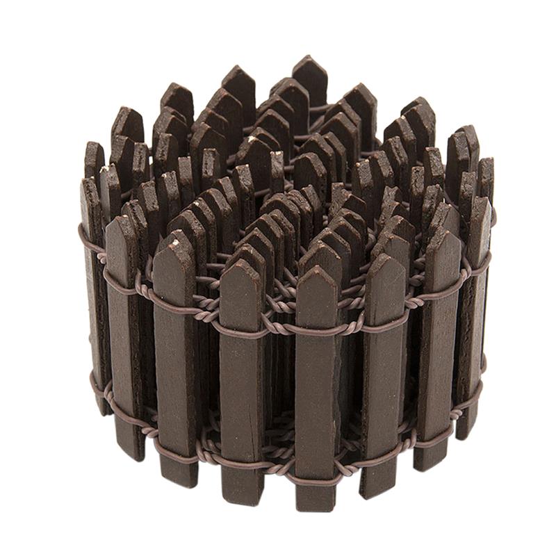 1M/Roll 3/5Cm Mini Houten Hek Diy Miniatuur Fairy Tuin Barrière Houten Craft Room Decor maison Figurine Decor Accessoires
