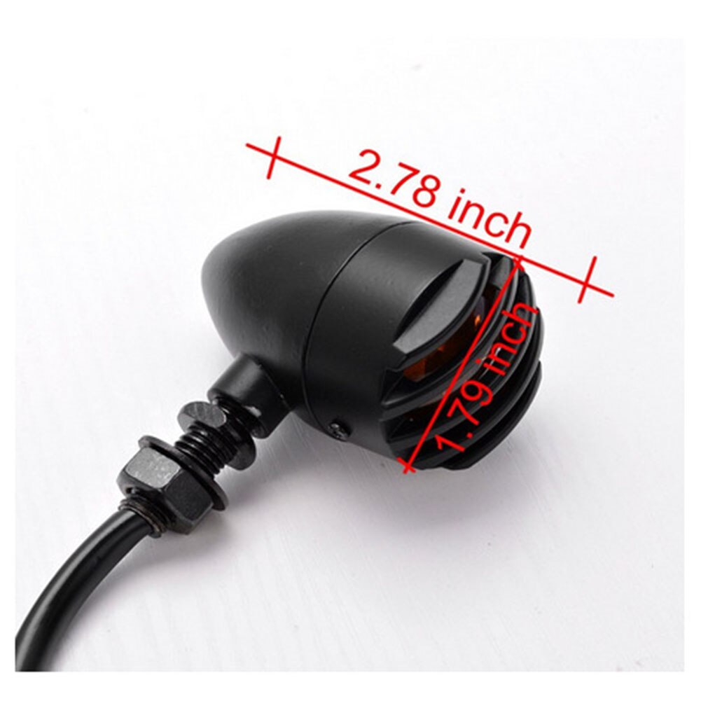 Indicadores de señal de giro para motocicleta, de 12V luz intermitente amarilla, 5W, fácil de instalar, piezas de repuesto de lámpara