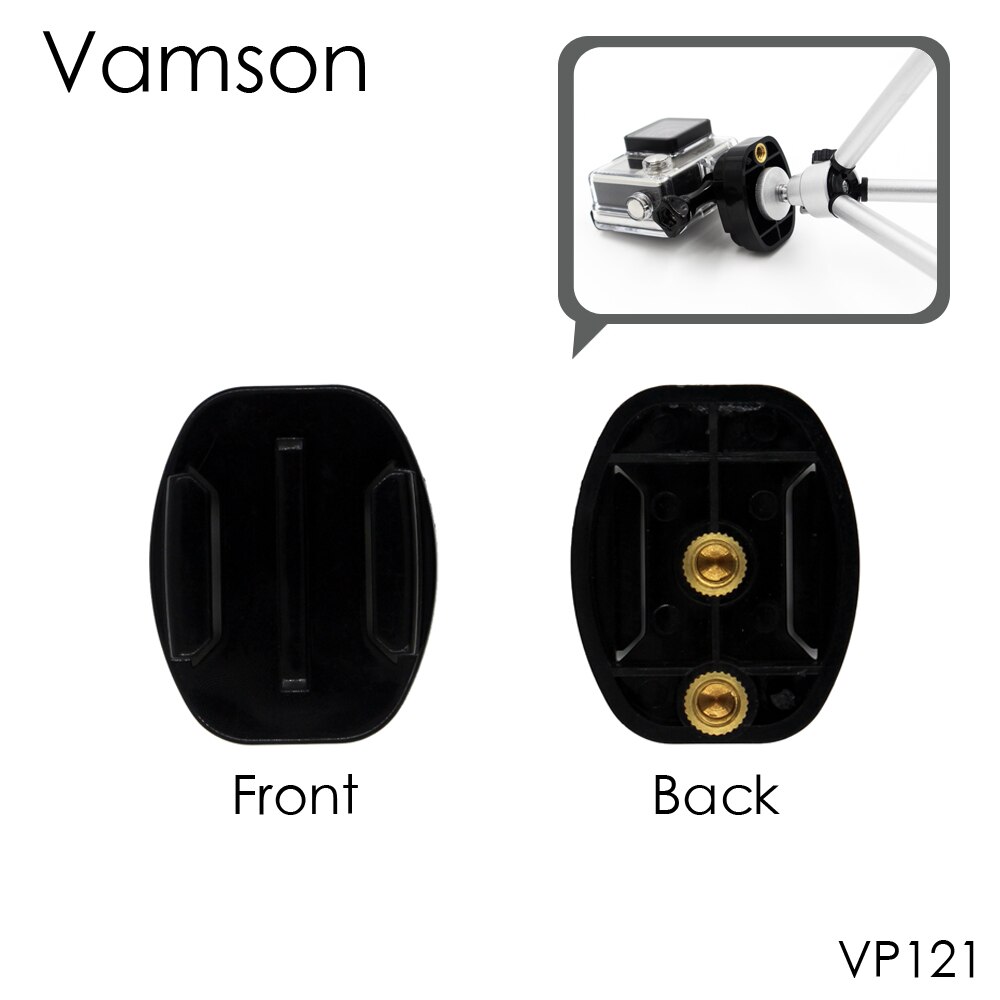 Vamson for GoPro Accessories Mini Adapter Monopod Tripod Mount for Go Pro Hero 8 7 6 5 4 3+ 2 for Yi 4K for SJ4000 VP101: VP121