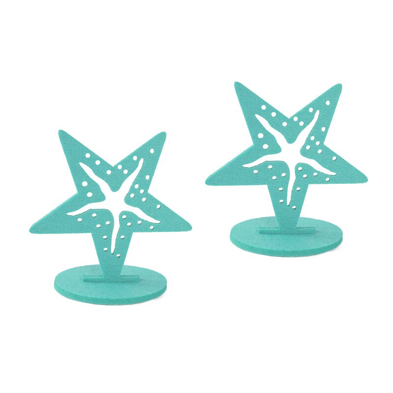 Mermaid Party Supplies Little Mermaid Decoration Seahorse Starfish Felt Table Ornament Girl Birthday Party Baby Shower Decor: M10