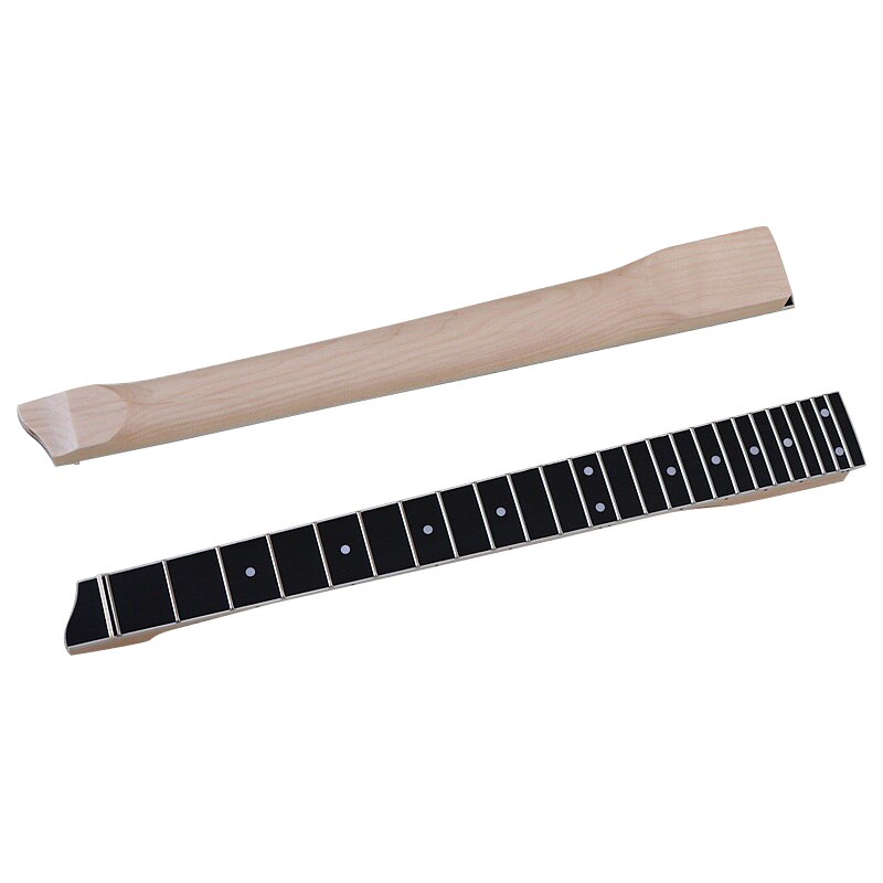 Headless electric guitar neck Canada flame maple guitar neck 24 frets natural 5.6cm width