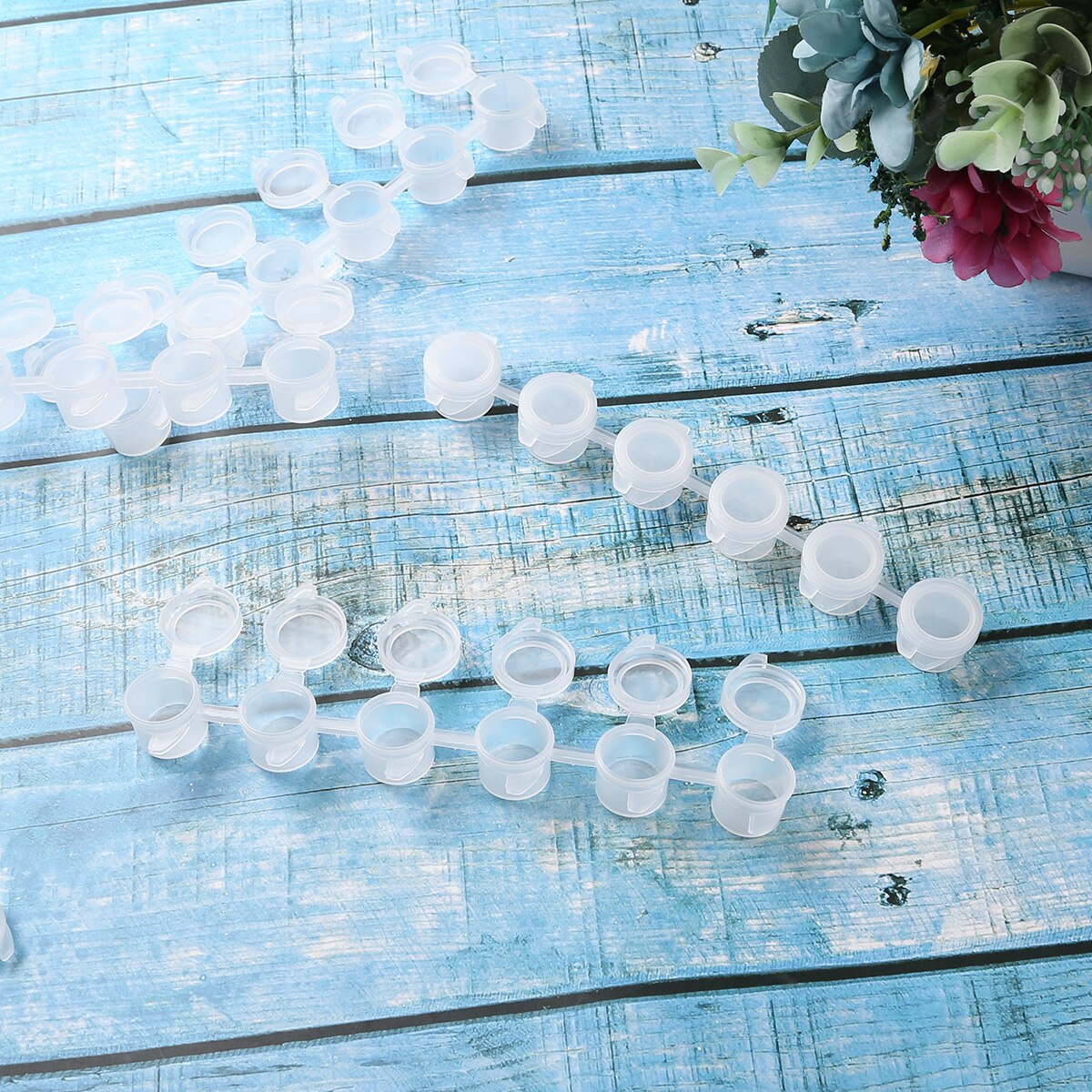 Pot de peinture vide transparent, 180 Pots, 30 bandes, Mini Pots de peinture, bandes, artisanat, aquarelle, dessin, Palette en plastique, conteneur de rangement