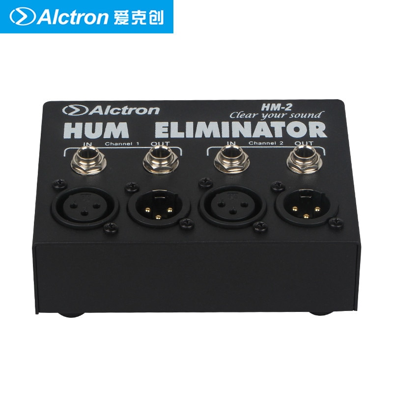 Alctron-eliminador de zumbidos de HM-2, interfaz plug and play, elimina el ruido, para estudio de grabación y escenario de estar