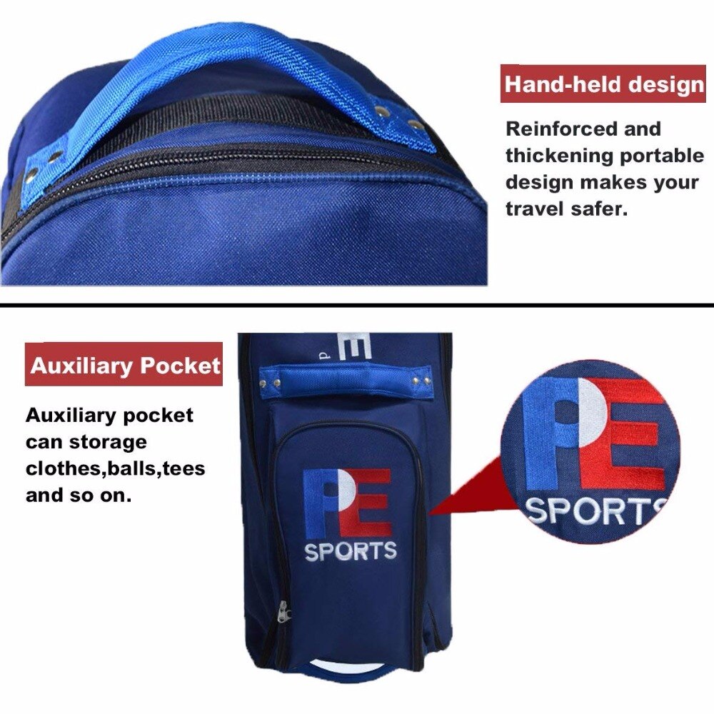 Playeagle Golf Luchtvaart Tas Met Wielen Sterke Nylon Inklapbare Veel Opbergruimte Voor Golftas Golf Reistas