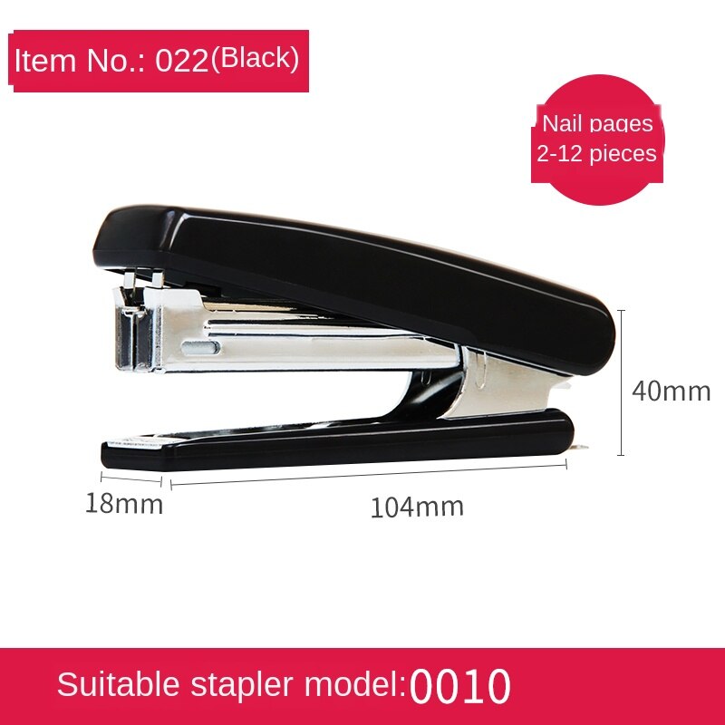 Stapler Basic Stapler Mini Small Stapler with 0010 Staple Supplies School Supplies Office Stationery: Black