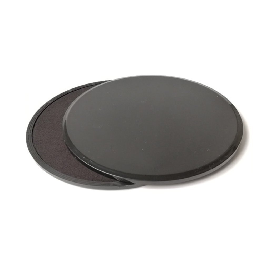2PCS Sliding Slider Gliding Discs Fitness Disc Exercise Sliding Plate For Yoga Gym Abdominal Core Training Exercise Equipment: Black
