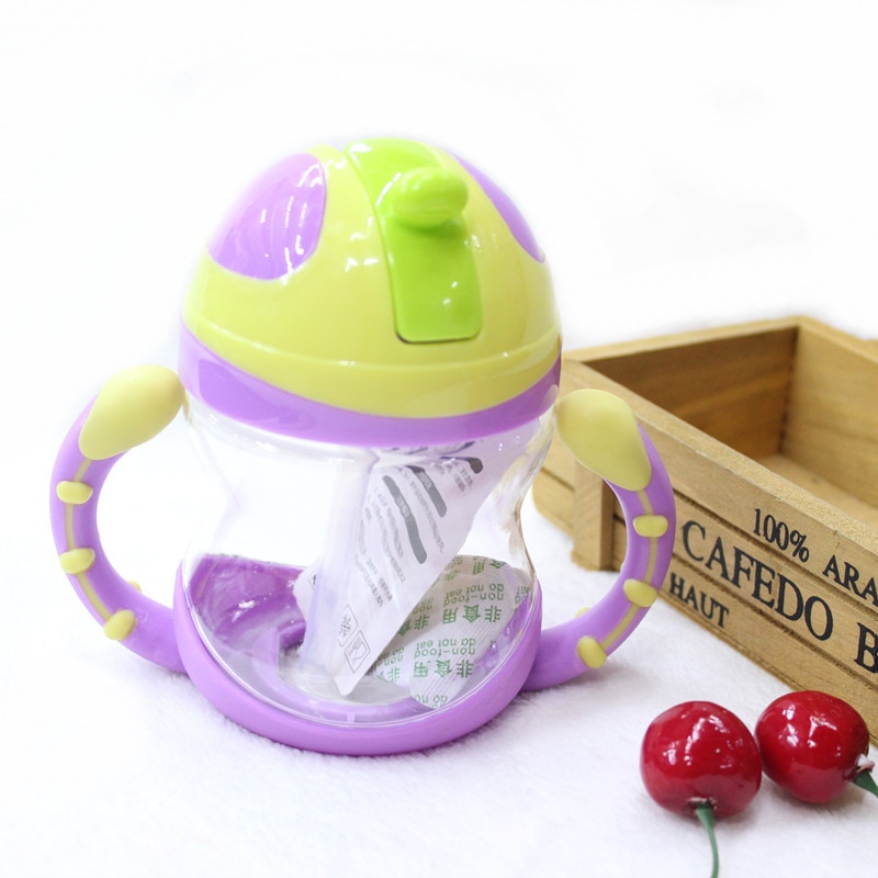 220ml schattige babybekers voor kinderen, kinderen leren eten, drinken, water drinken, rietje, fles, mamadeira, tuitbeker, trainingsbeker, babyvoedingsbeker