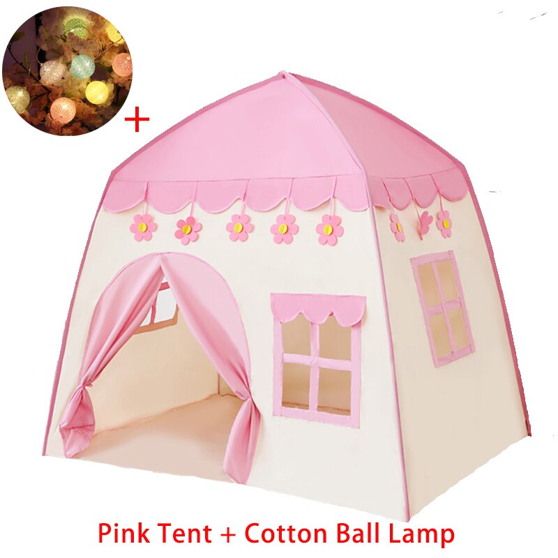 Giocare Tenda Per I Bambini Tenda dei Giocattoli Per Le Ragazze Della Principessa Castello Protable Casa del Gioco della Tenda Wigwam Per Bambini Brithday regalo: Set 07