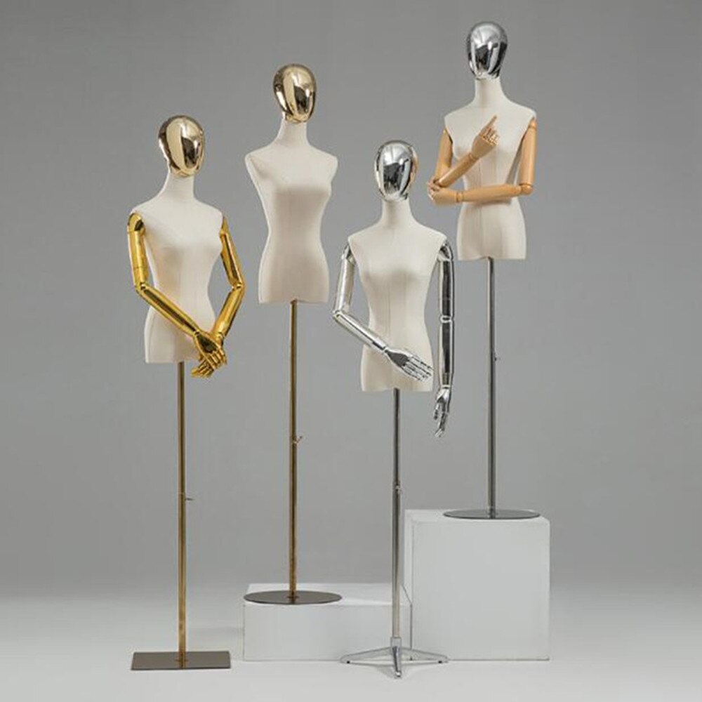 2style No Arm Color Sewing Female Mannequin Full Body Triangle Base Dress Model,Jewelry Flexible Women,Adjustable Rack,Doll D370